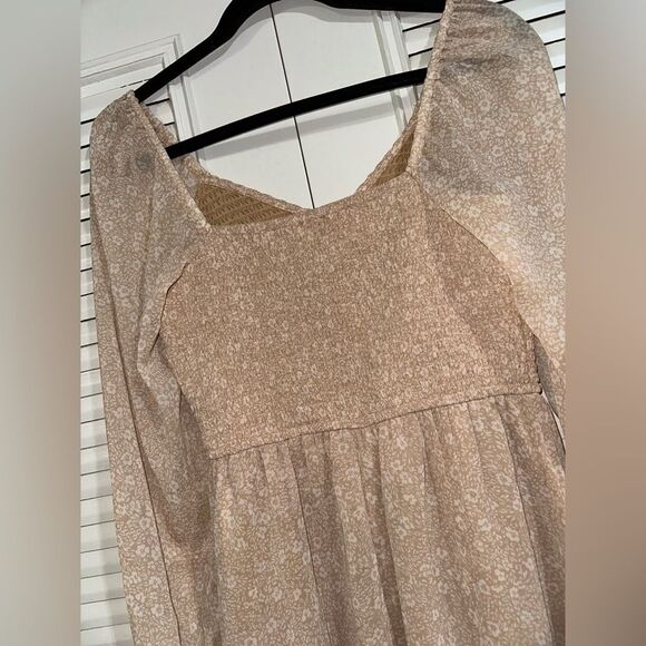 Japna Women’s Smocked Sweetheart Neckline Floral Boho Dress Size‎ S - Picture 6 of 8